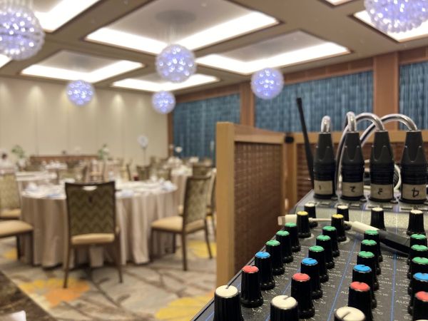 ホテルの宴会、会議での音響オペレート